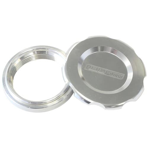 1.5" Weld Bung and Silver Cap Low Profile Female Weld-On