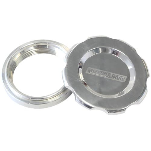 3" Weld Bung and Polished Cap Low Profile Female Weld-On
