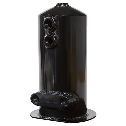Surge Tank 2.5L Spun Alloy Dual Feed Option 4 X -8ORB (AF49-1024BLK)