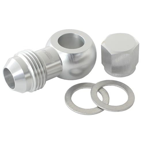 Aeroflow / Bosch Fuel Pump Banjo Kit to -8AN Inc Washers (AF49-1035S)