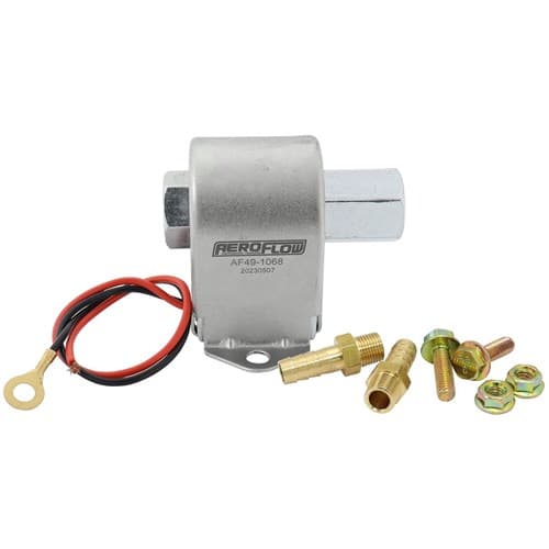 4 - 7 PSI 35 GPH Inline Fuel Pump Metal 1/8" NPT Facet 5/16" Aeroflow - Af 49-1068