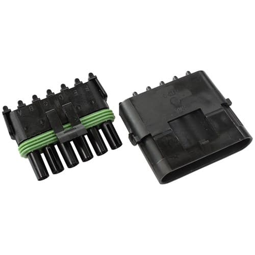 Weatherpack 6 Pin Connector Male/Female, Pins & Seals