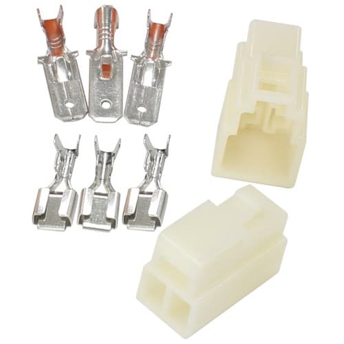 3 Pin Electrical Connector Automotive Spade Style
