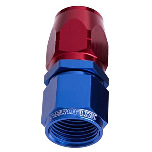 Alloy Straight Hose End -16AN Blue Cutter Style Swivel Nut