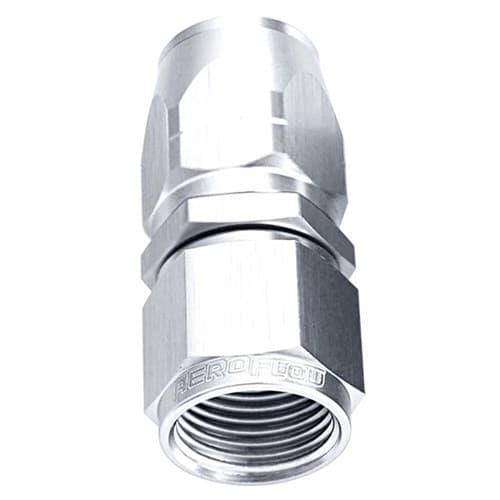 Alloy Straight Hose End -16AN Silver Cutter Style Swivel Nut