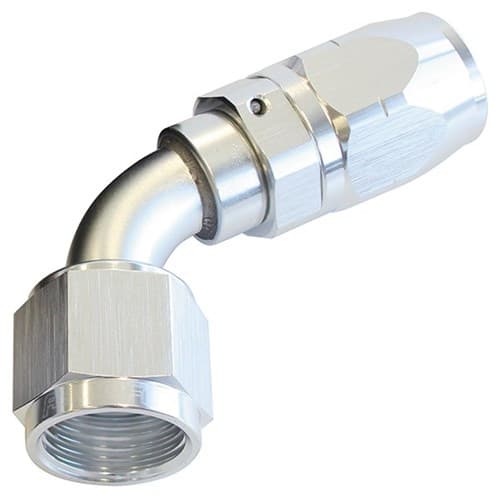 Alloy 60 Deg Hose End -16AN Silver Cutter Style Ful Swivel