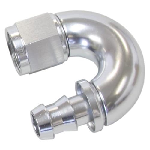 -12AN 180 Deg Full Flow Push Lsilver Full Flow Push Lock