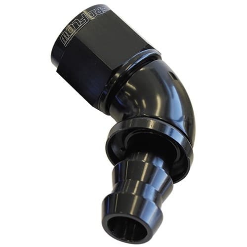 -6AN 60 Deg Full Flow Push Locblack Full Flow Push Lock