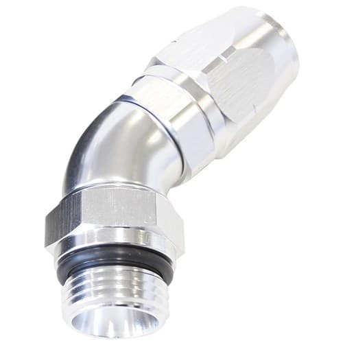 Male Hose End -16ORB to 16HOSEFULL Flow Billet 45 Deg (AF544-16-16S)