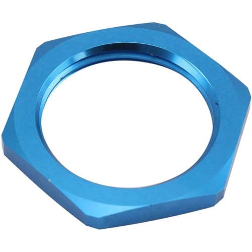 Replacement -16AN Jam Nut Fullflow Bulkhead Blue Half Nut