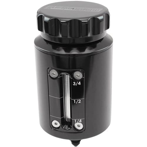 Brake Reservoir Sight Glass Remote Billet Reservoir Black Clutch Aeroflow Af 64-2154BLK