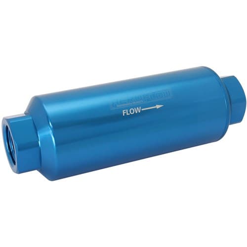 Aeroflow Pro Filter 100 Micronblue Female -12 Orb 2.4" x 7"
