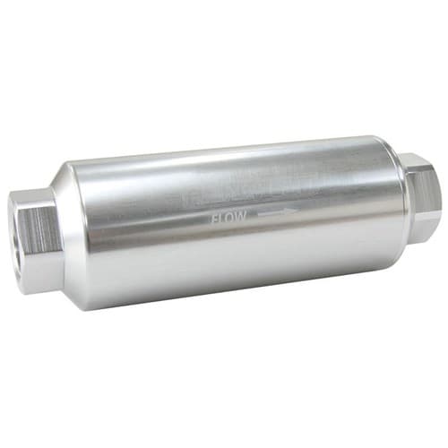 Aeroflow Pro Filter 40 Micron Silver Female-12ORB 2 x 5.5"