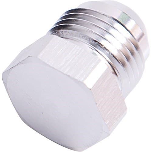 Flare Plug Male -12AN Silver Male Flare Plug -12AN