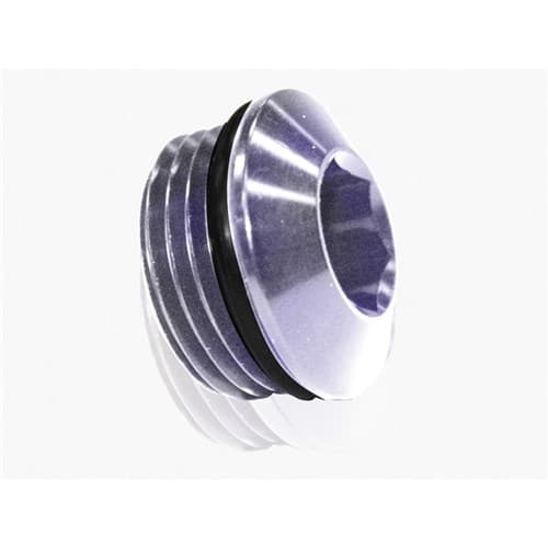 Orb Slimline Port Plug -6AN Silver Finish