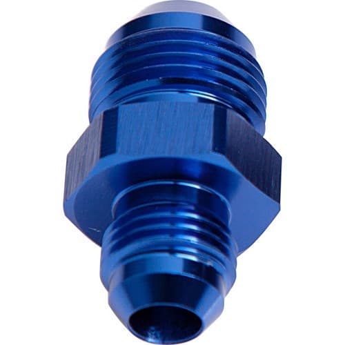 Male Flare Reducer -8 to -6 Blue -8AN to -6AN Straight
