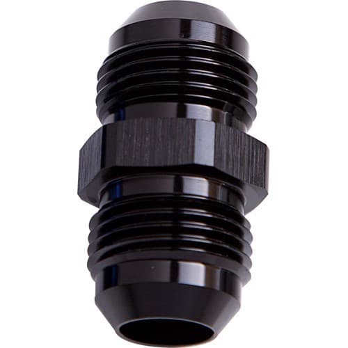 Male Flare Reducer -12 to -4 Black -12AN to -4AN Reducer