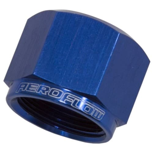 Flare Cap Female -4AN Blue -3AN Female Blank Off