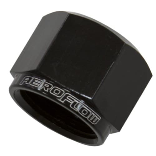 Flare Cap Female -12AN Black -12AN Female Blank Off