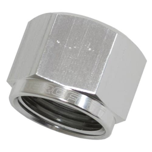 Flare Cap Female -20AN Silver -20AN Female Blank Off