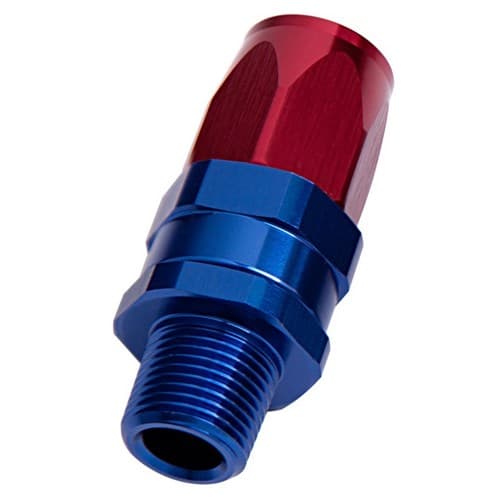 Male 3/8" NPT Straight to -8ANBLUE Full Swivel Straight