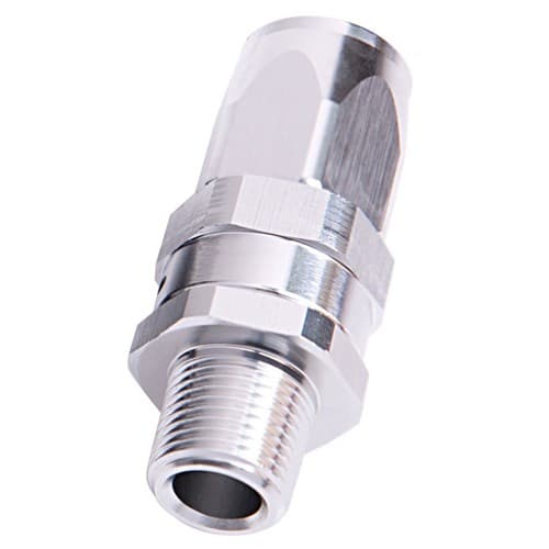 Male 1/2" NPT Straight TO-12ANSILVER Full Swivel Straight
