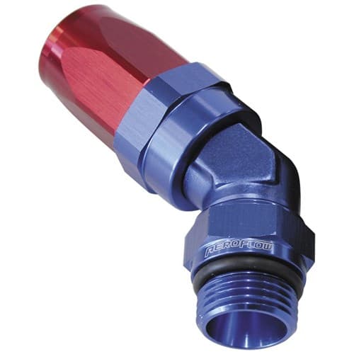45 Deg -6 Hose to Male -4 Thread