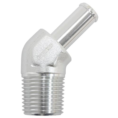 45 Deg 1/2" NPT to -8 100/450 Series Braided Hose AN Size (AF845-08-08ANS)