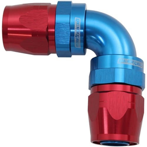 90 Deg -8AN to -8AN Cutter Full Flow Double Hose Ends (AF853-08-08)