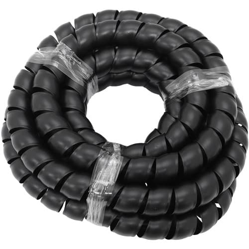 30.5mm I.D Spiral Wrap Cover Braided Hose Wire 3.7 Meters Black Aeroflow - Af 91-9860
