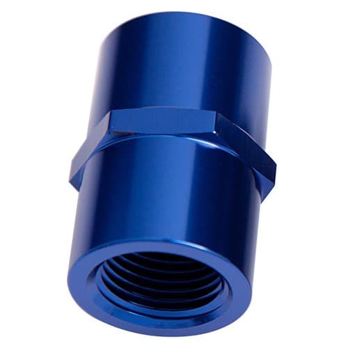 Female Coupler 1" NPT Blue Female to Female