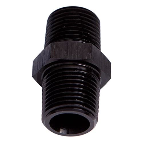 Male Coupler 1/8" NPT Black Male to Male