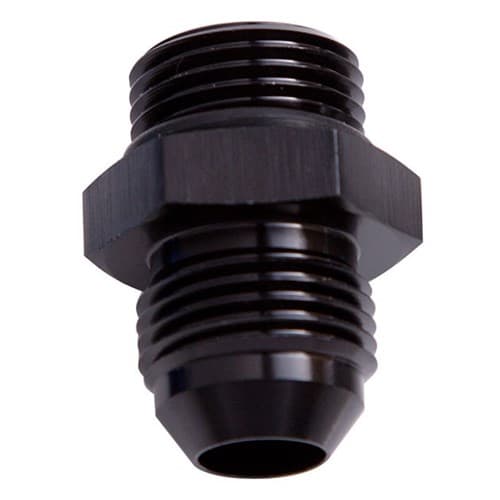 -8 AN to -8 Orb Straight Black Male to Male