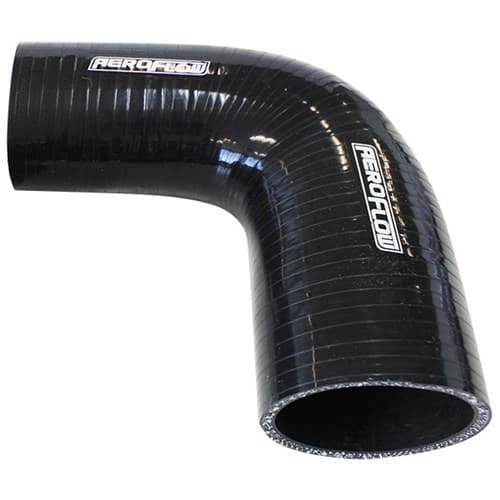 Silicone Hose Reducer 90 Deg; Black I.D 2.00-1.50" 51-38mm, 4.5mm, 125mm L Af 9203-200-150