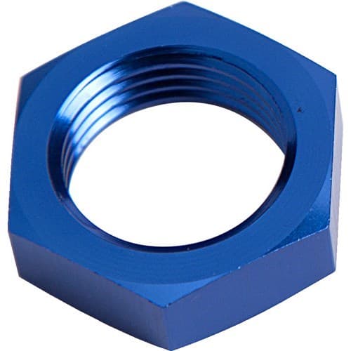 Bulkhead Nut -20AN Blue Single Nut