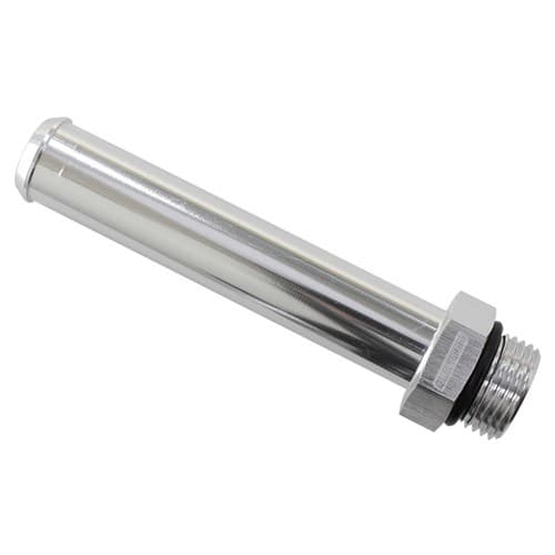 -8ORB to 16mm Barb Turbo Drainextension Silver 100mm OAL