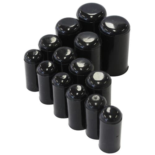Vaccum Blank Off Plug Metric Black 16 Silicone Cap Block