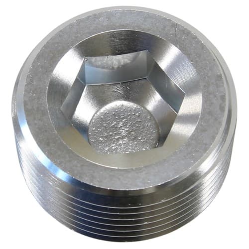NPT Plug 1" Silver 1" NPT