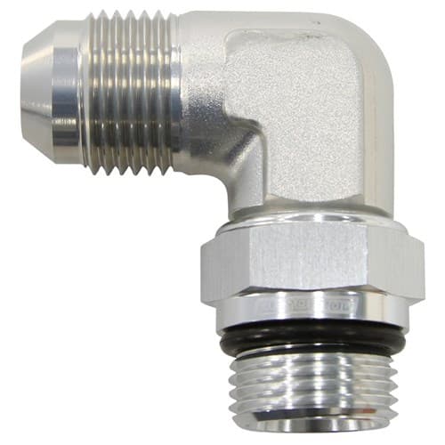 Male -8 Orb 90 to -10AN Male Silver Full Swivel
