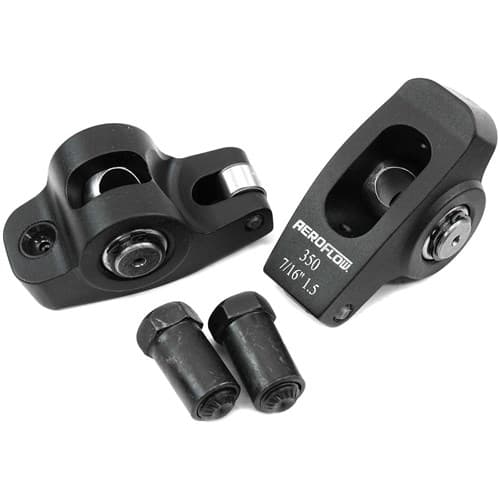 SBC Rocker Arms 7/16" Stud 1.5RATIO 350 Alloy 2024 Roller Pair Aeroflow - Af 95-1105-2