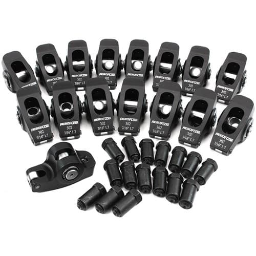 SBF Rocker Arms 7/16" Stud 1.7RATIO Windsor 302 351 Roller Alloy Aeroflow - Af 95-1123