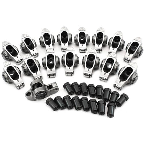 SBC S/S Rocker Arms 3/8" Stud 1.55 Ratio 350 Stainless ROLLER16 Aeroflow - Af 95-1201