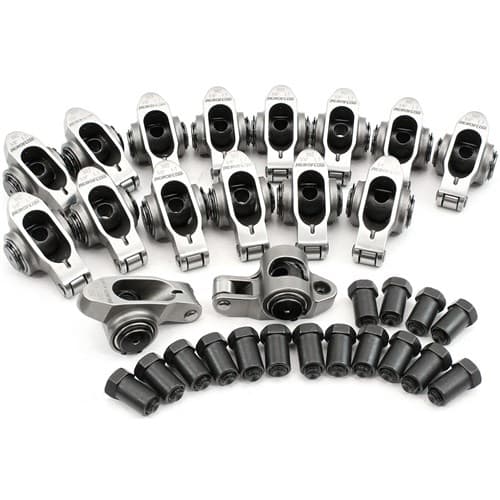 SBF S/S Rocker Arms 3/8" Stud 1.70 Windsor 302 351 Roller 16STAINLESS Aeroflow Af 95-1221