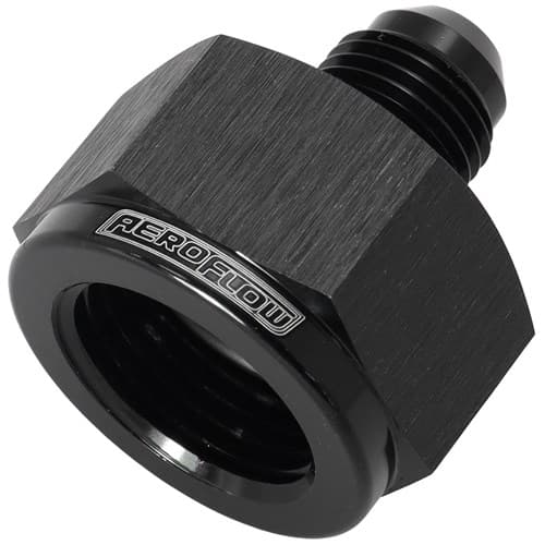 Female Reducer -8AN to -4AN Black Reducer Female to Male