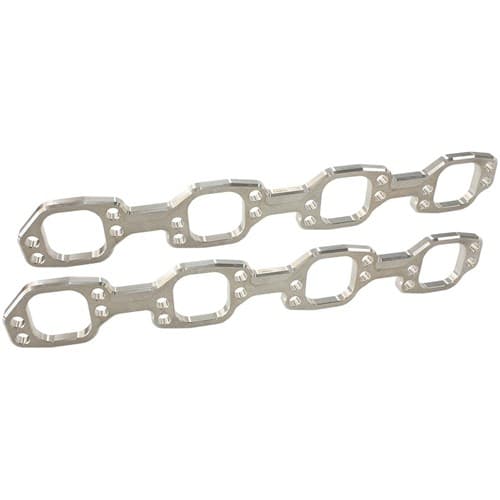 Ford 289-351W Header Flanges 1-7/8" Square Port Pair Vic JR