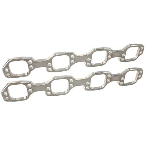 Ford 289-351W Header Flanges 2" Square Port, Victor JR Pair