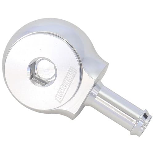 Slimline -6ORB to 3/8" Barb 90 Deg Tight Radius Silver
