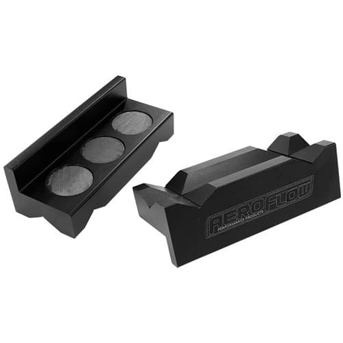 Billet Vice Soft Jaws Alloy Black Magnetic Back -6 to -10