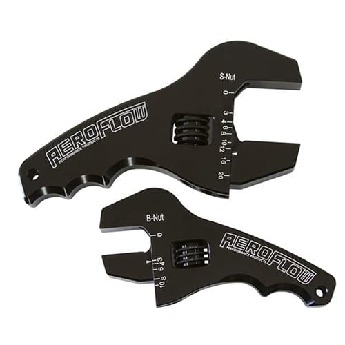 Adjustable Wrench Grip SPANNER1 X Small & 1 X Large Shorty (AF98-2039BLK)