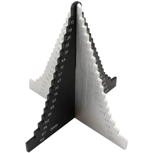 Aeroflow Silicone Hose Gauge Tool Guide 1/2" to 6" Measure